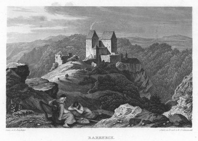 Castello Rabeneck in Album della Svizzera francone. Nove incisioni in acciaio. 1840 da Gez. v. Adrian Ludwig Richter